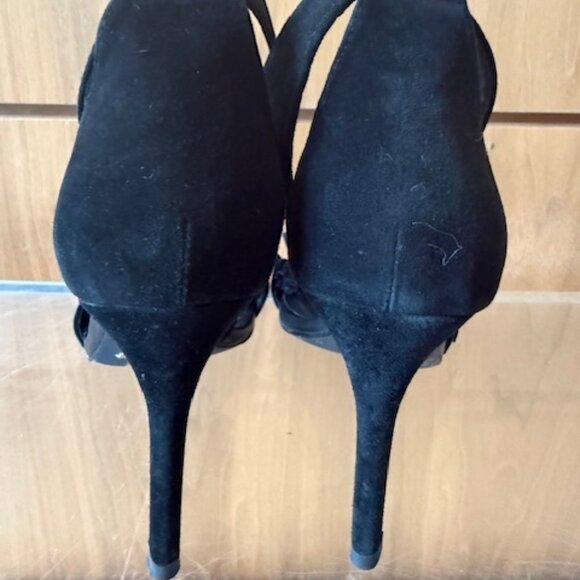 Pre-Loved Joie Black Suede Sandals with Fringe - Size 37 - Picture 4 of 7